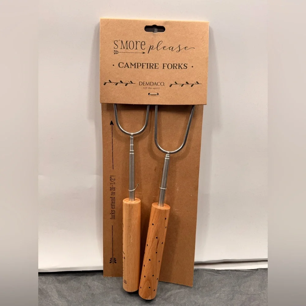 NWT Demdaco S’more Please Campfire Forks